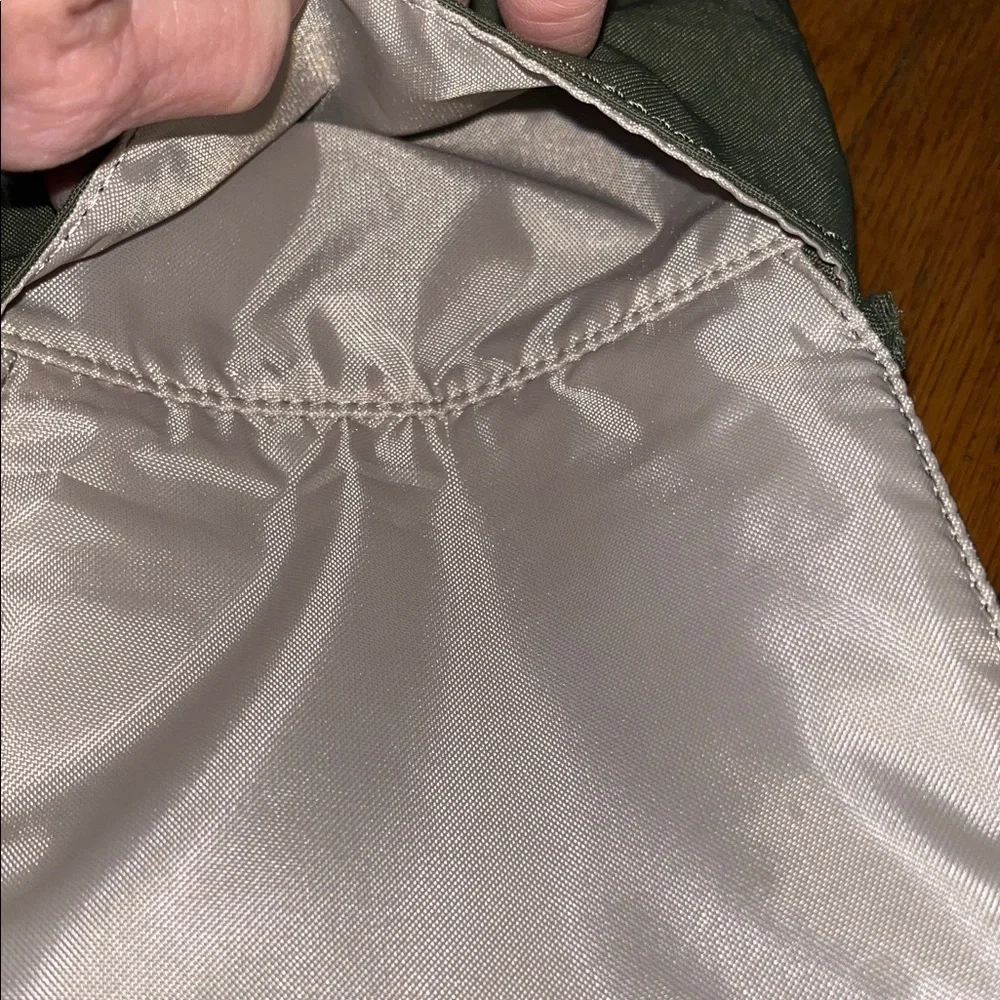 Kipling Olive Green Adjustable Crossbody Organizer Bag - Picture 13 of 15